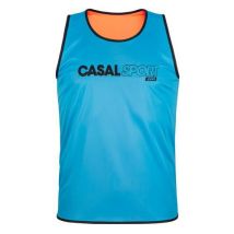 Casal Sport - Chasuble Rugby Extensible Bleu/Orange S/M - Polyester Oeko-Tex - Personnalisable