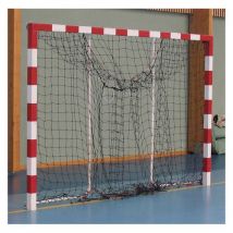 Paire Buts Hand Compet Ges Mobile Alu Rouge Arceaux Repliables