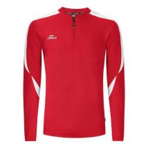 Eldera - Sweat Enfant 1/2 Zip Compo Rouge/Blanc - 12-14 ans - Multisport Confortable
