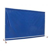 Cloison de séparation mobile non pliable - Bâche M2, Bleu, 25m x 4m, 45kg, Idéal Gymnases