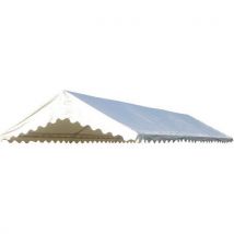 Trigano Collectivités - Toit pour Tente Plein Air 5x12m Blanc - Polyester M2 - Idéal Événements Extérieurs