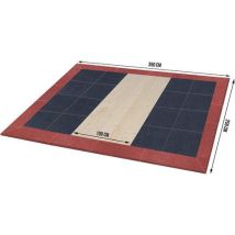 Plateau Haltérophilie Hexlift Maxi - Entraînement Musculation Intérieur - Caoutchouc Rouge 2500mm