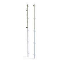 Poteaux Volley Rail Mural Classe C - Acier - Cabestan