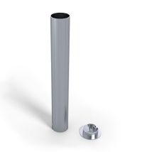 Accessoire poteau volley-ball - Fourreau aluminium 90mm avec couvercles - Sport collectif