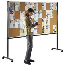 Panneaux D'affichage Double Face Liège Sur Roulettes Ulmann