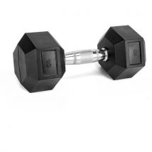 Haltère Musculation Hexagonal En Caoutchouc De 1 À 50kg