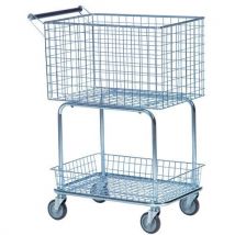 Chariot Grillagé 2 Corbeilles - Force 100 Kg