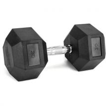 Haltère Musculation Hexagonal En Caoutchouc De 1 À 50kg