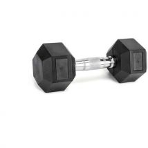 Haltère Musculation Hexagonal En Caoutchouc De 1 À 50kg
