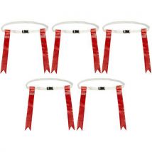 Ceinture Flag Football Rouge - Lot De 5