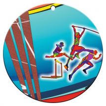 Médaille Céramique - Athlétisme - 70mm