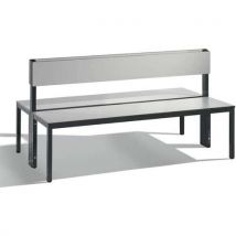 Banc De Vestiaire Double Avec Dossier - Cp - Basic Plus - 100 Cm