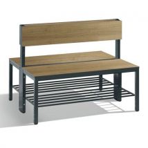 Banc Double Avec Dossier Et Grille - Cp - Basic Plus - 100 Cm
