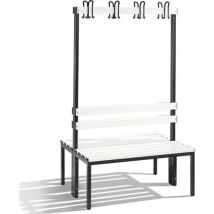 Banc Patère Pvc Cp Double Face - Avec Dossier