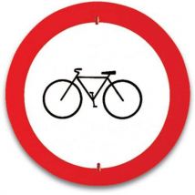 Panneau De Signalisation - Accès Interdit Aux Cyclistes
