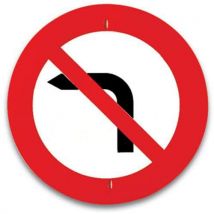 Panneau De Signalisation- Interdit De Tourner À Gauche