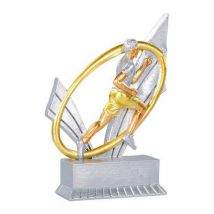 Trophée résine course à pied homme - 12cm Or/Argent - Récompense sportive idéale