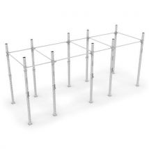 Fit And Rack - Rack de Cross-training Galvanisé - H 28m L 196m - Acier - Origine France Garantie