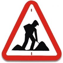 Panneau De Signalisation- Travaux Routier
