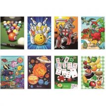Lot de 8 Blasons Loisirs Multicolores pour Adulte - Équipement d'Archérie Durable