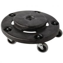 Socle À Roulettes Noir Pour Conteneur Rond 75 L À 208 L - Rubbermaid