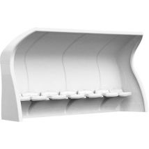 GES - Abri de touche composite blanc 35m x 16m - Siège coque personnalisable - Recyclable