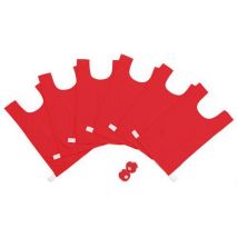 Jeu Vise Moi Attrape Moi - Chasuble Rouge Équipe - Taille Unique - Pack Jeu Multisport