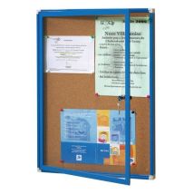 Planorga - Vitrine Murale Fond Liège 63,5x46cm - Affichage Intérieur - 4 Feuilles A4 - Cadre Aluminium
