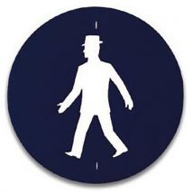 Panneau De Signalisationl- Passage Piétons Obligatoire