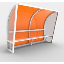 Abri Touche 1,5m Monobloc V2 Alu Plastifié Plaque Arrière En Métacrylate