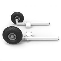 Lot de 2 - Roue Escamotable Pour But De Foot Transportable Lesté - Ges