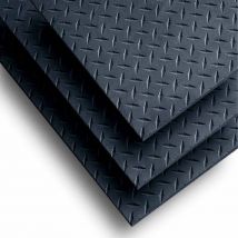 Dalle de protection sol musculation EPDM noir 122x183 cm - Intérieur - Durable