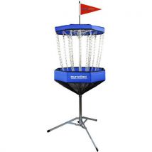 Cible de disc-golf - Entraînement club - Ø 80 cm - Bleu - Acier - Idéal pour la pratique du disc golf