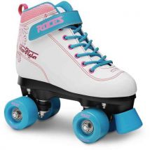 Roller Quad - Roces - Movida Art - Blanc/violet/bleu