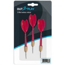 Lot De 3 Flechettes Métal