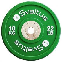 Sveltus - Disque Olympique Compétition 10 kg - Caoutchouc - Musculation et Fitness