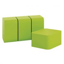 Poufs En Mousse 40 X 23 X 40 Cm - Vert - Lot De 4