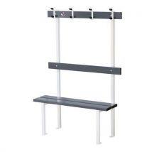 Banc Vestiaire Sur Pieds Avec Porte-patères Longueur Ges Assise Alu