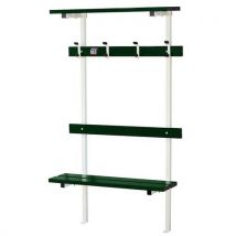 Banc Vestiaire Mur/sol Patères Assise Alu - Ges