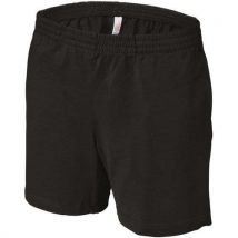 Short Féminin Multisport Coton Tech Noir