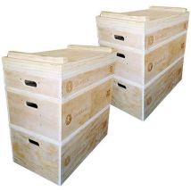 Sveltus - Set de Jerk Blocks en Bois - Musculation et Fitness - Garantie 1 an
