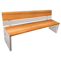 Banc Venise 180 M Acier - Dossier Acier/bois - Procity