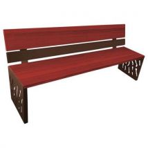 Banc Venise 180 M Acier - Dossier Acier/bois - Procity