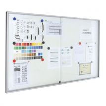 Vitrine Fond Tôle Porte Coulissante Millénium Planorga