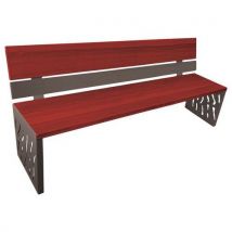 Banc Venise 180 M Acier - Dossier Acier/bois - Procity