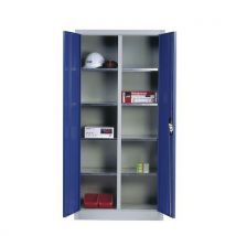 Armoire À Portes Battantes Haute Avec 8 Tablettes Cp