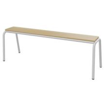 Mobidecor - Banc Scolaire Hêtre Massif Sans Dossier 200 cm T5 Jaune 1023 - Éco-responsable PEFC