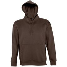 Lot de 10 - Sol-s - Sweat à capuche Slam Club Chocolat - Homme Taille L - Multisport Oeko-Tex