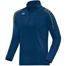 Sweat 1/2 Zip Jako Classico Bleu Nuit/citron