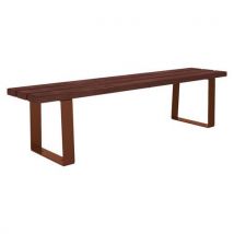 Procity - Banquette Riga 180m Acier/Plastique Recyclé - Aspect Corten/Marron - Mobilier Urbain Durable